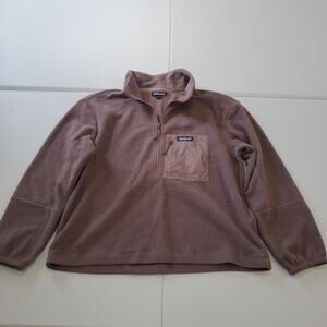 Patagonia Pullover Sweater Womens Large Quarter Zip Fleece Lightweight DUBN FA22